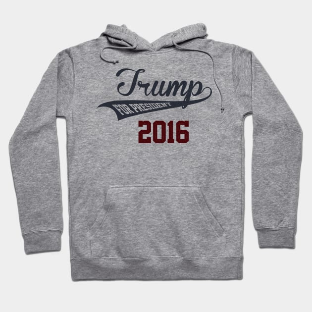 Donald Trump For President Hoodie by ESDesign